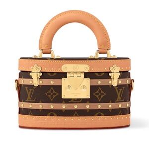 Louis Vuitton Brown Monogram ELLIS Trunk Top Handle Bag M24843